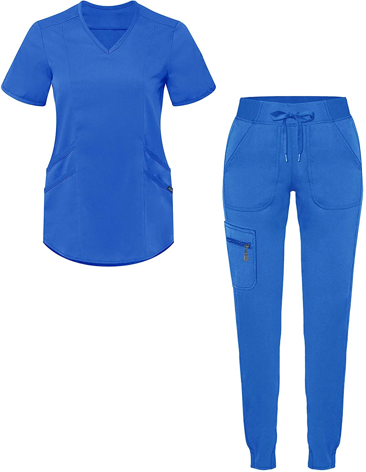 2022 Scrub Suits Uniform Medical Spandex Stretch Breathable Women