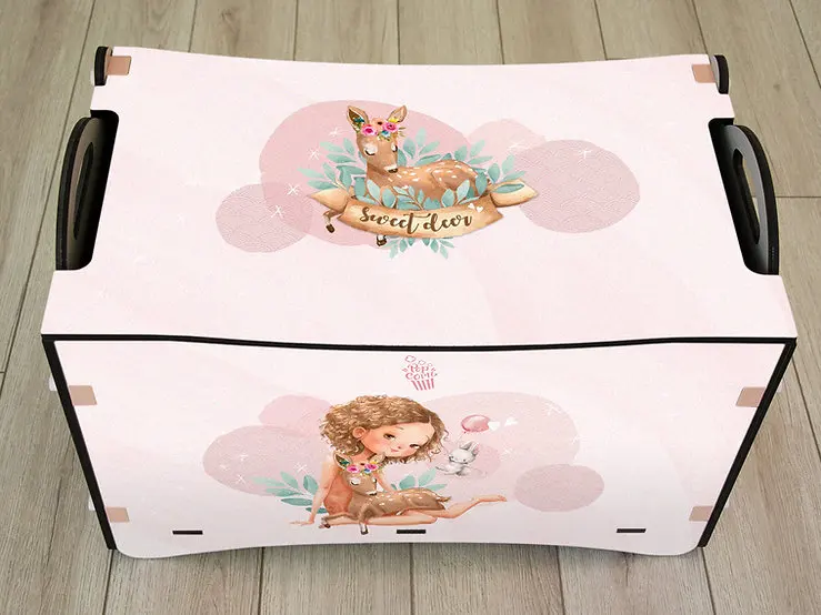 Diy Children Wooden Toy Storage Chest Box With Lid Wooden Toy Box With