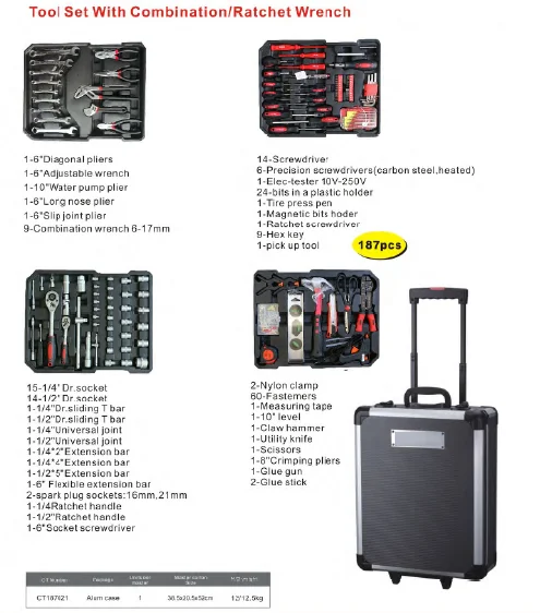 Top Quality Widely Used Household Hardware Tool Sets Complete Hand Tools Home Repair Tool Kit at Best Price