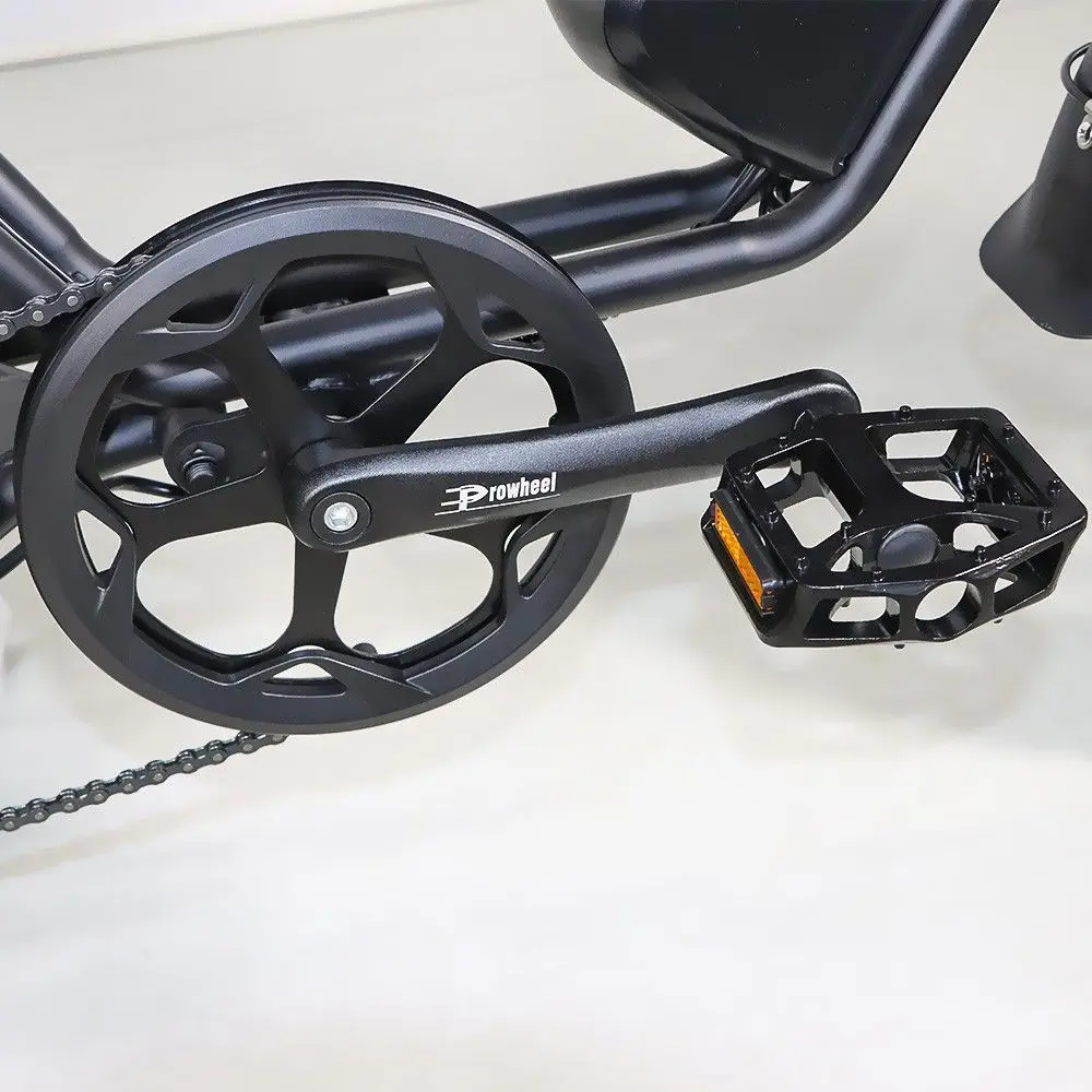 HOTTECH 48V 250W Electric Mountainbike with 20 Fat Bike B66 Steel Frame 15Ah Battery 7-Speed Tektro Disc Brakes Full Suspension