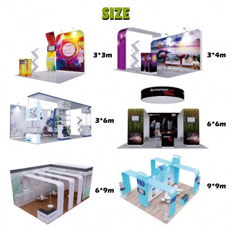 Futuristic Exhibition Booths - Curved Design & Easy Setup