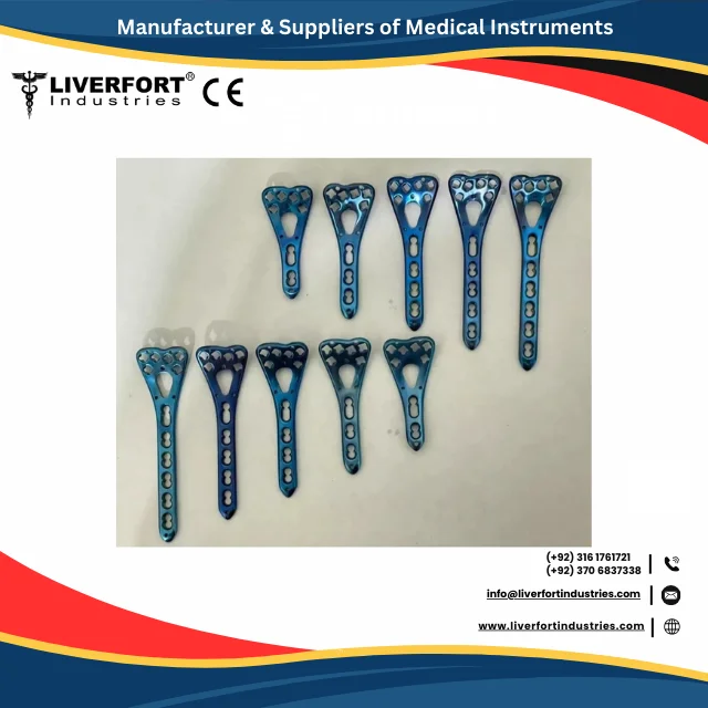 High Quality Orthopedic Titanium Distal Radius Volar Locking Plates 2 to 6 Holes L & R 2.7mm 10 Pcs Set Bone Surgery Instruments