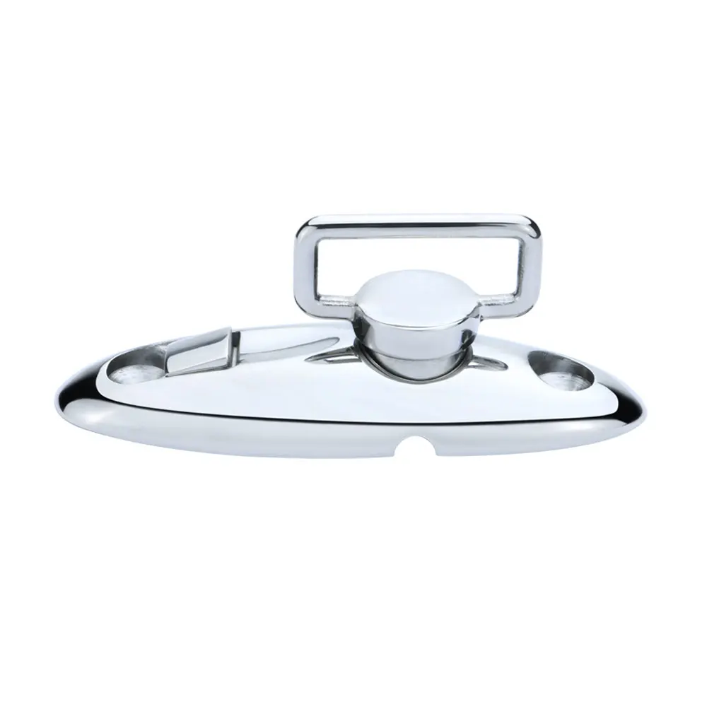 Base Giratória Plana para Corda em Aço Inoxidável Acessório de Convés Marítimo