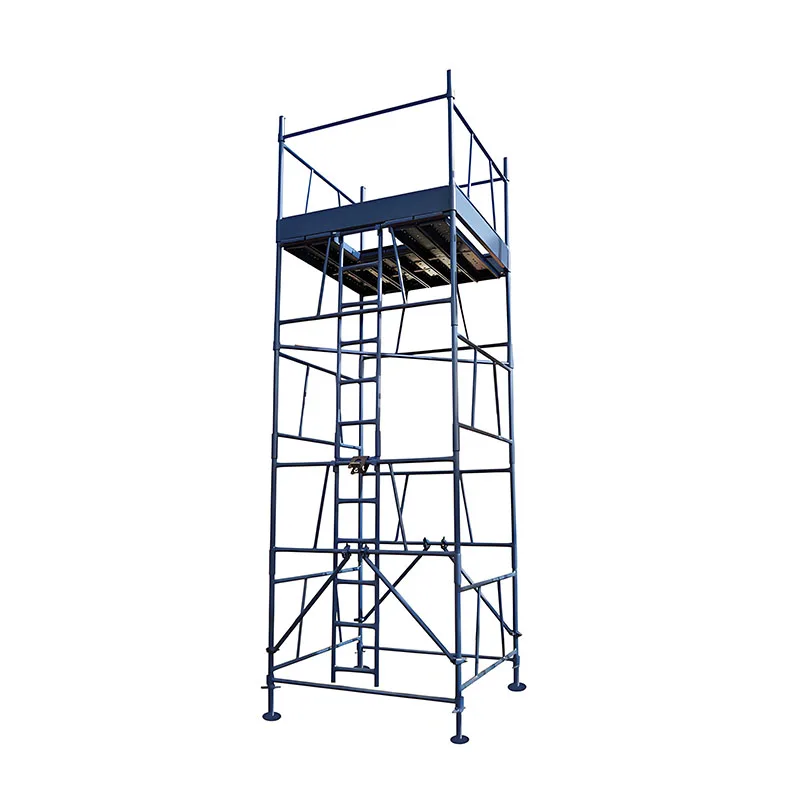Adjustable 12 Meters Industrial Hot Dip Galvanized Heavy Duty Steel Scaffolding Tower for Diverse Building Construction Projects