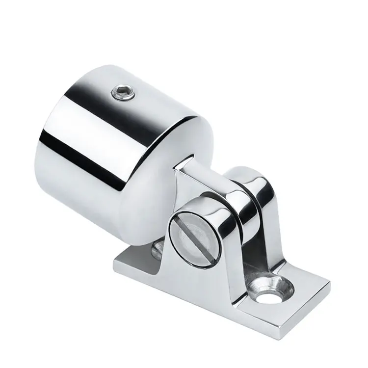 Fixação de Convés Marítima em Aço Inoxidável com Base Sela Larga Reforçada