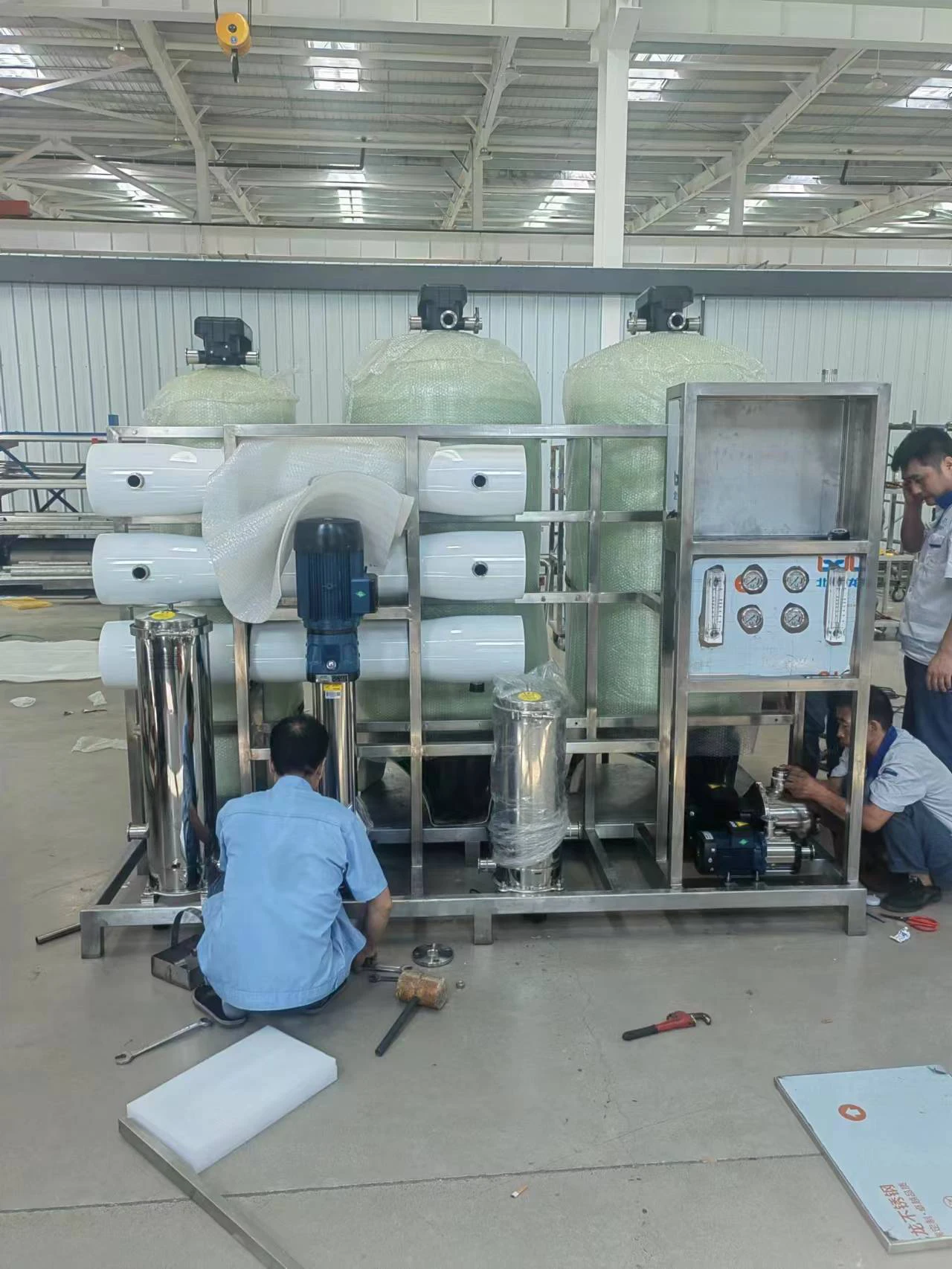 3tph Seawater Desalination System Reverse Osmosis Plant For Commercial ...