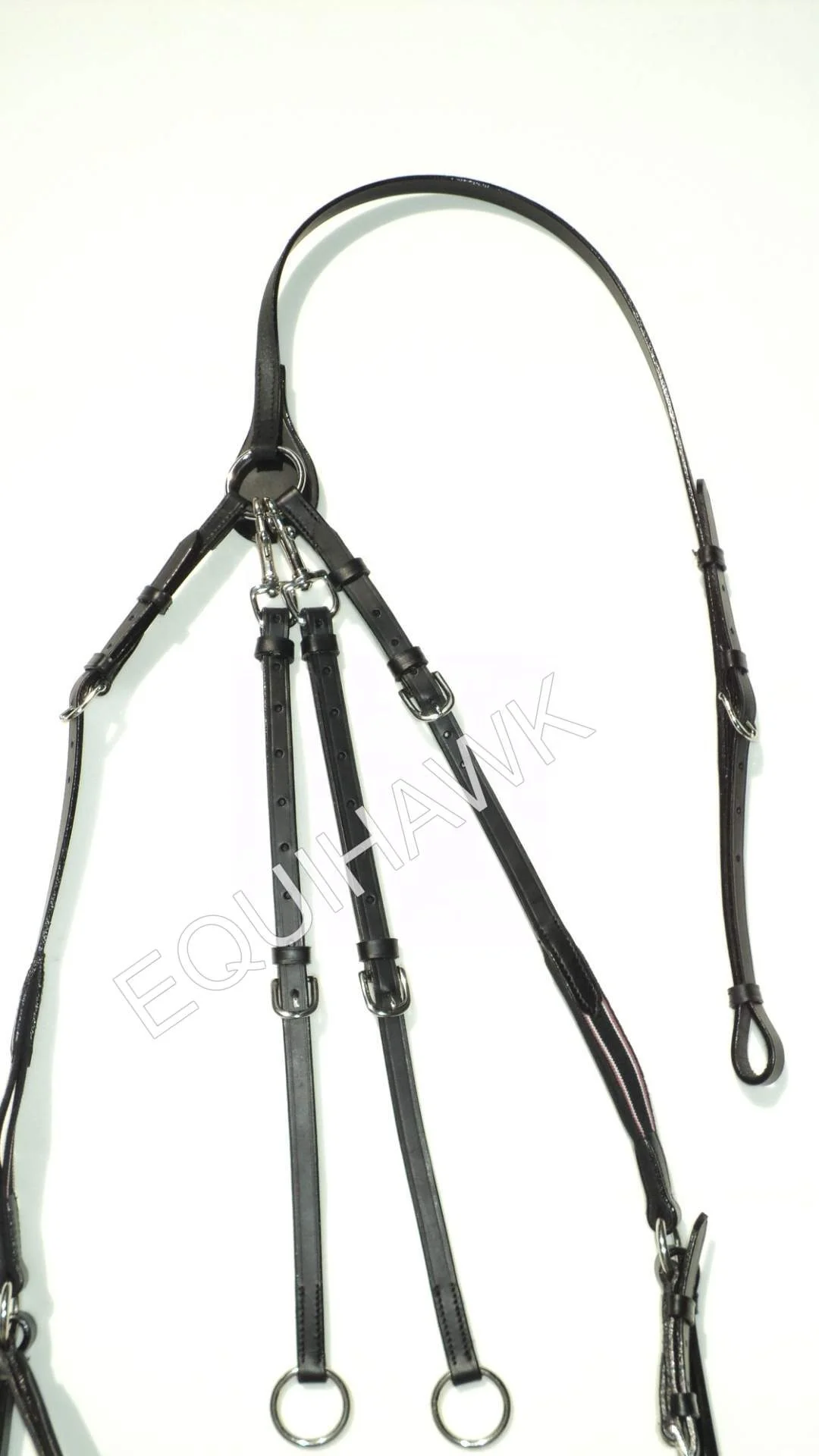 SMART HORSE LEATHER HORSE BREASTPLATE CUM MAR TINGALE  DETACHABLE LEATHER BREASTPLATE CUM MART INGALE