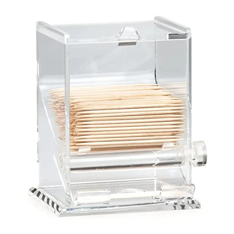 Clear Acrylic Automatic Toothpick Dispenser Custom Acrylic Toothpicks
