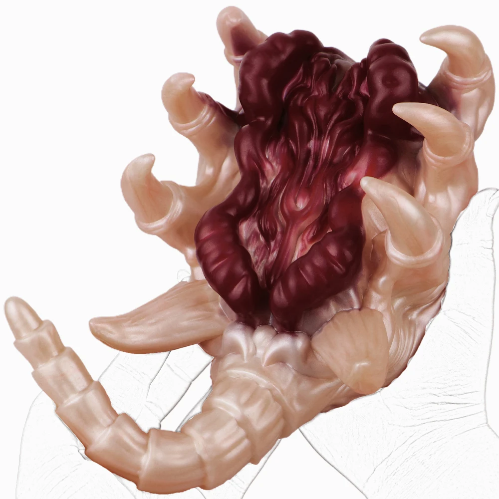 GEEBA Fantasy Facehugger Shape Sex Doll Soft Silicone Male Masturbation  Pocket Pussy Single Channel Penis Stroker Tools for Men