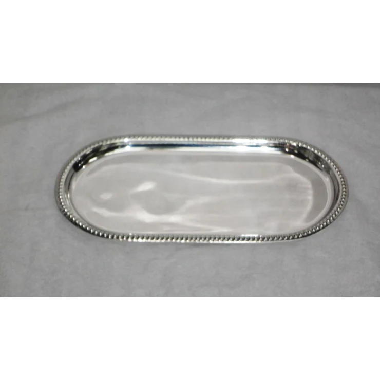 Long Rectangular Aluminum Hammered Tray Classic Looking Premium Quality