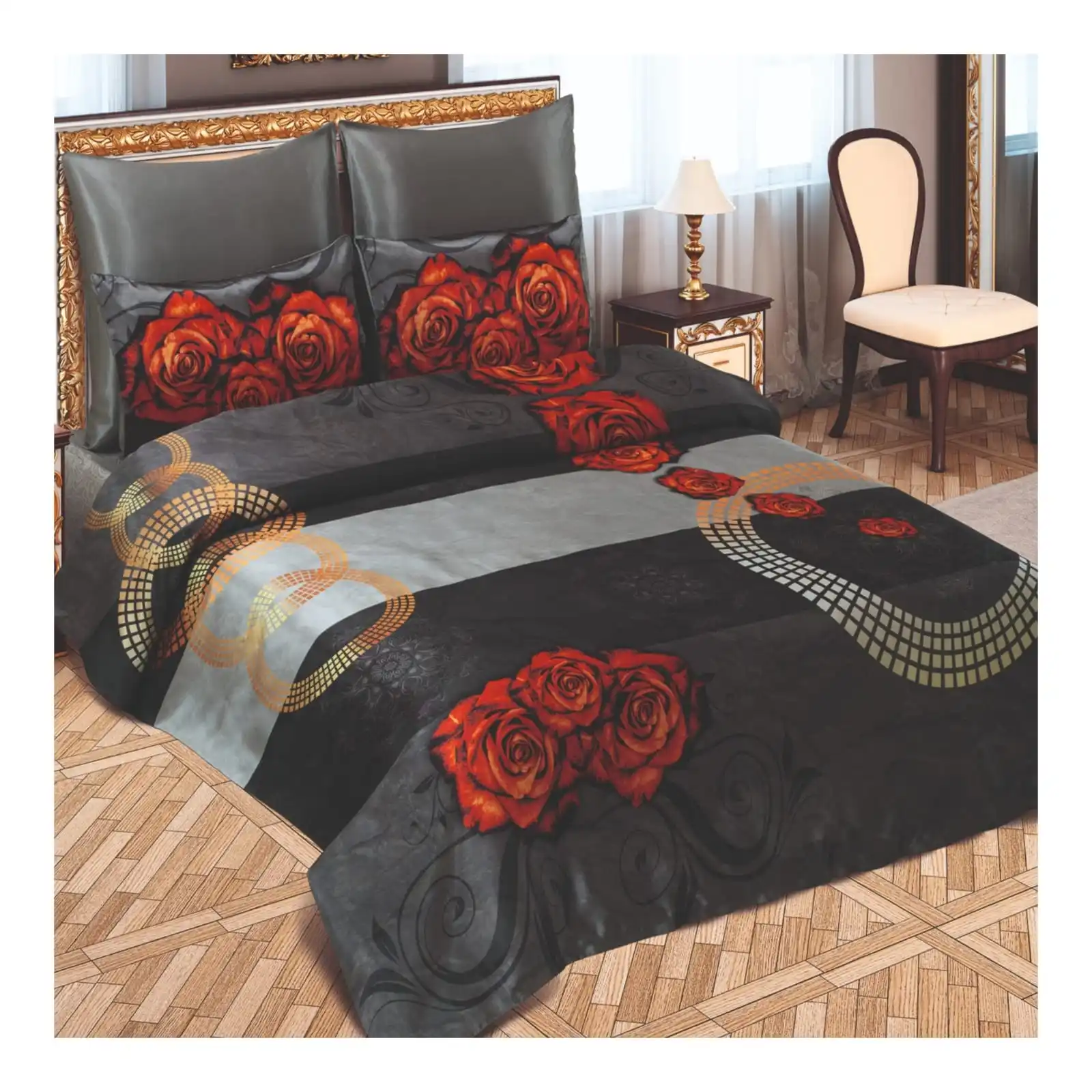 Bed Linen 120 Gsm Bed Sheet Economical 3d Printed Bedding Double Duvet