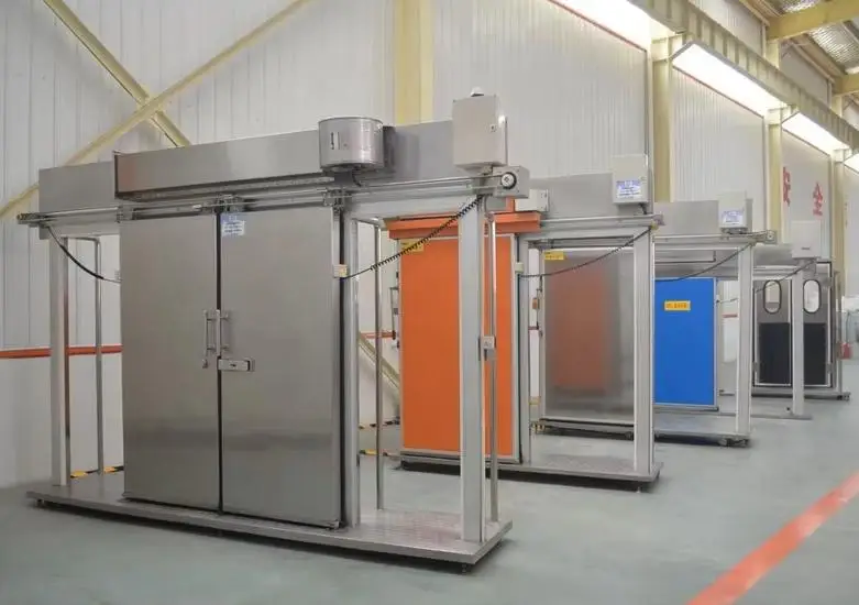 Stainless steel frame fireproof cold room door for freezer