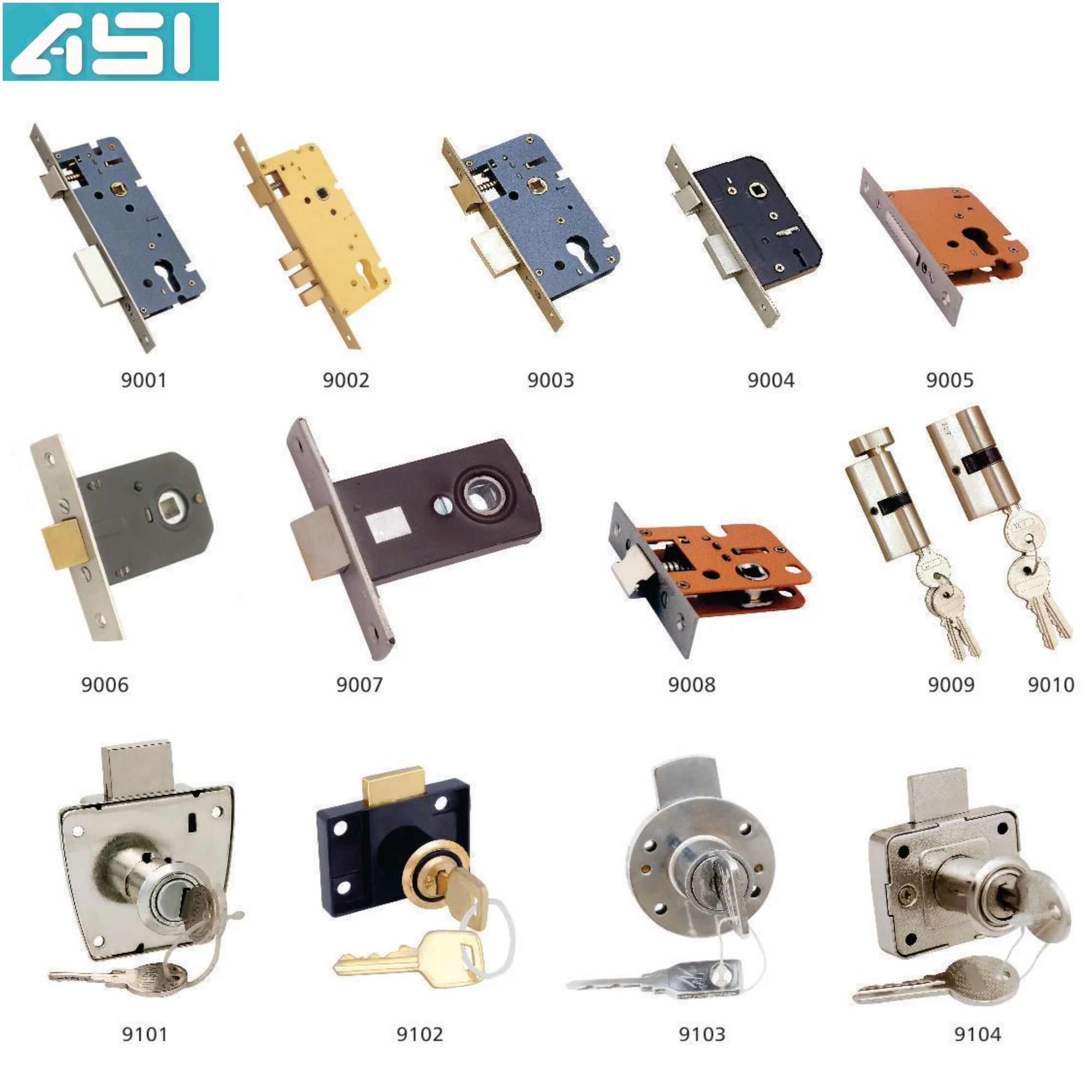 High Security Door Mortise Lock Set Double Open Euro Profile Lock