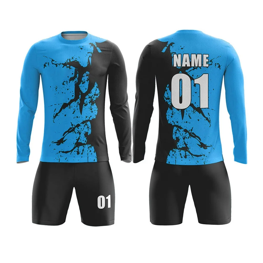 Custom Wings concept soccer team player Goalkeeper uniforms with