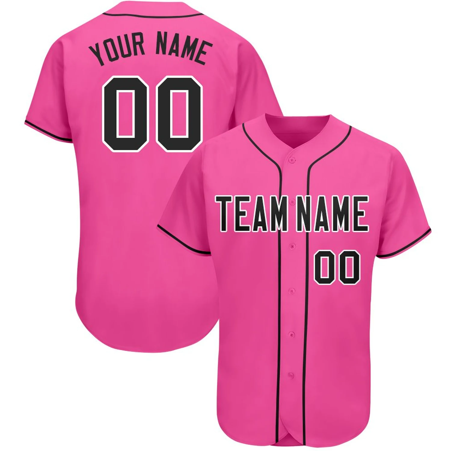 Printed Crew-Neck Sublimated Ladies Baseball Jersey