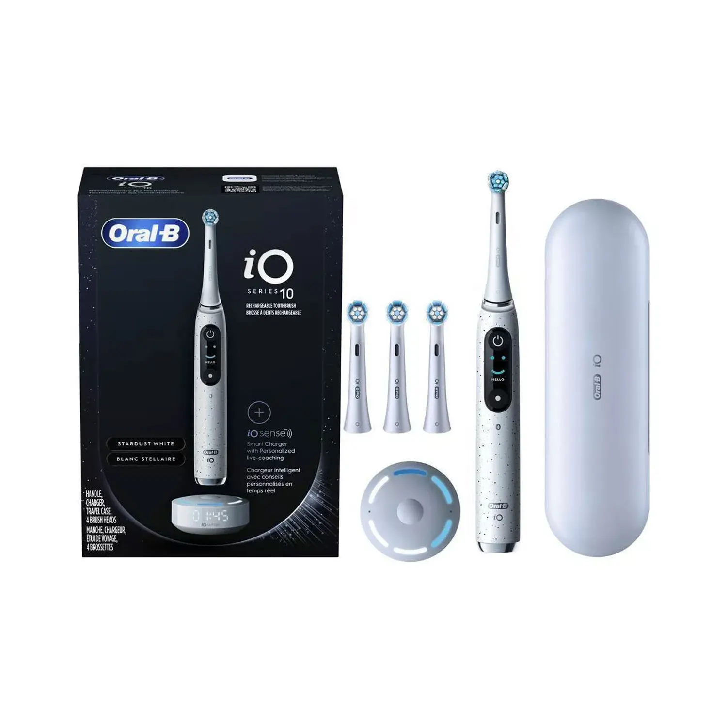 Oral-b Io Series 10 Electric Toothbrush Kit: 4 Brush Heads,Superior ...