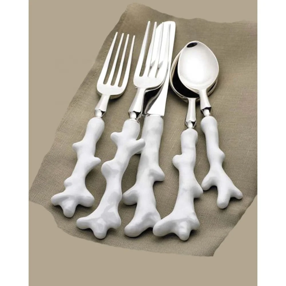 Stainless Steel Luxury Flatware Set With Unique Handle Design High