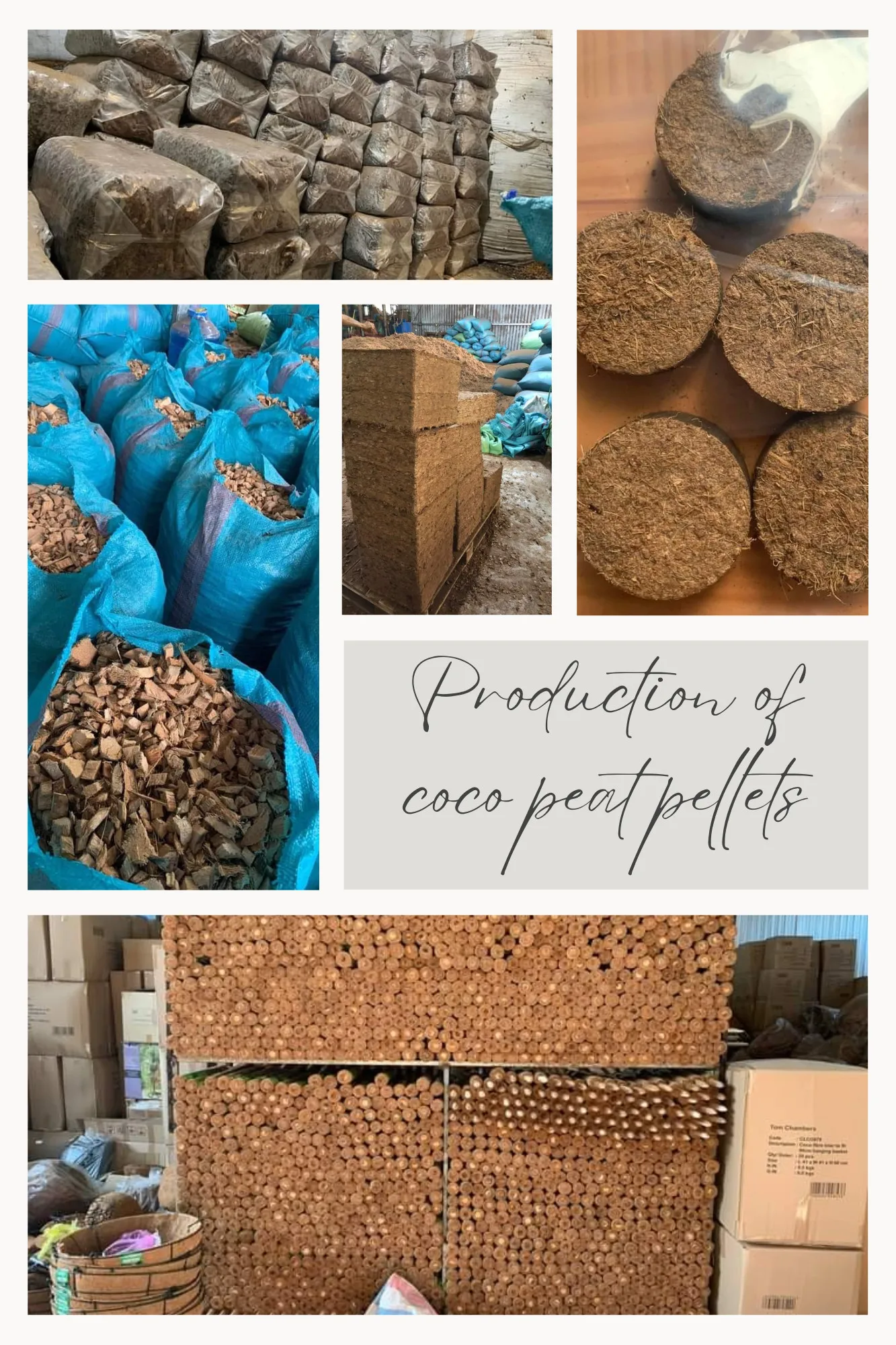 Natural Ecofriendly Source Handmade Coco Coir Seed Starter Pellets