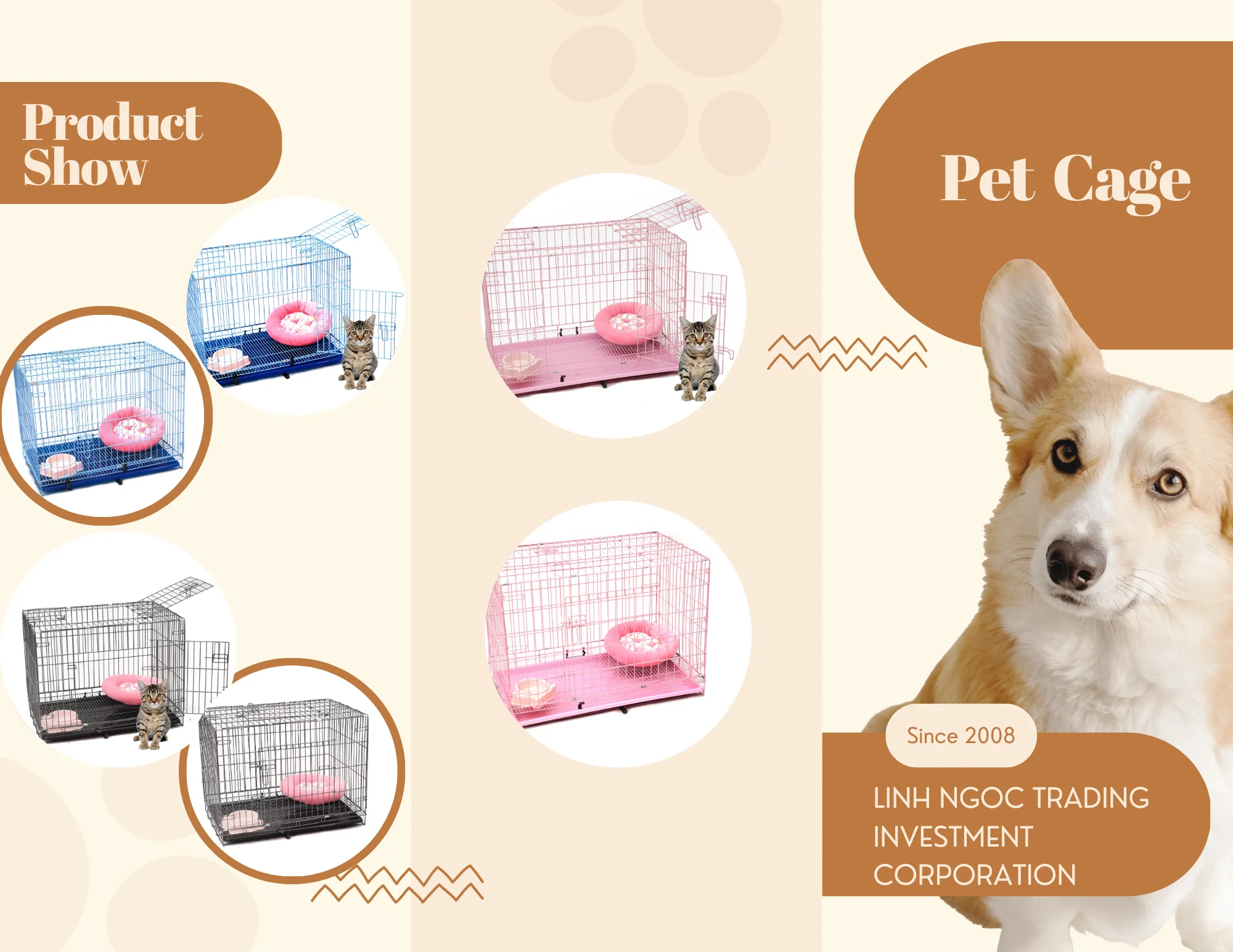 Medium Size Vietnam Cages For Cat Small Pet Animals For Sale Powder