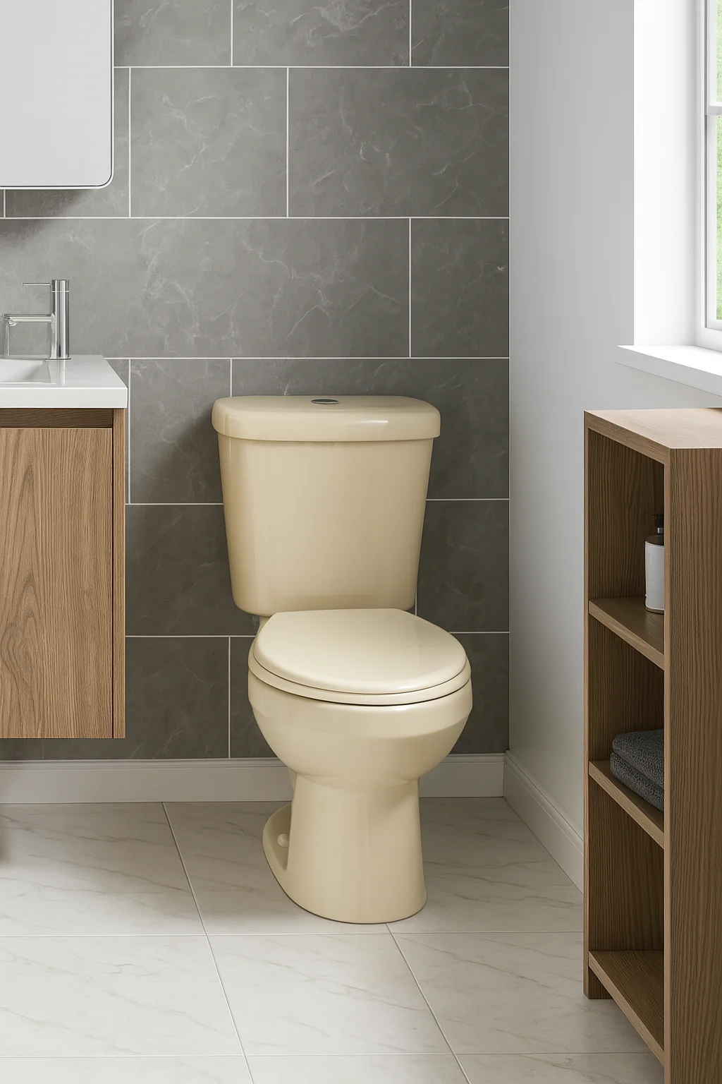Modern Beige Irani Wc Ceramic Toilet Seat With Water Tank Soft Close Seat Cover Design For Bathroom Two-piece Wc Toilet