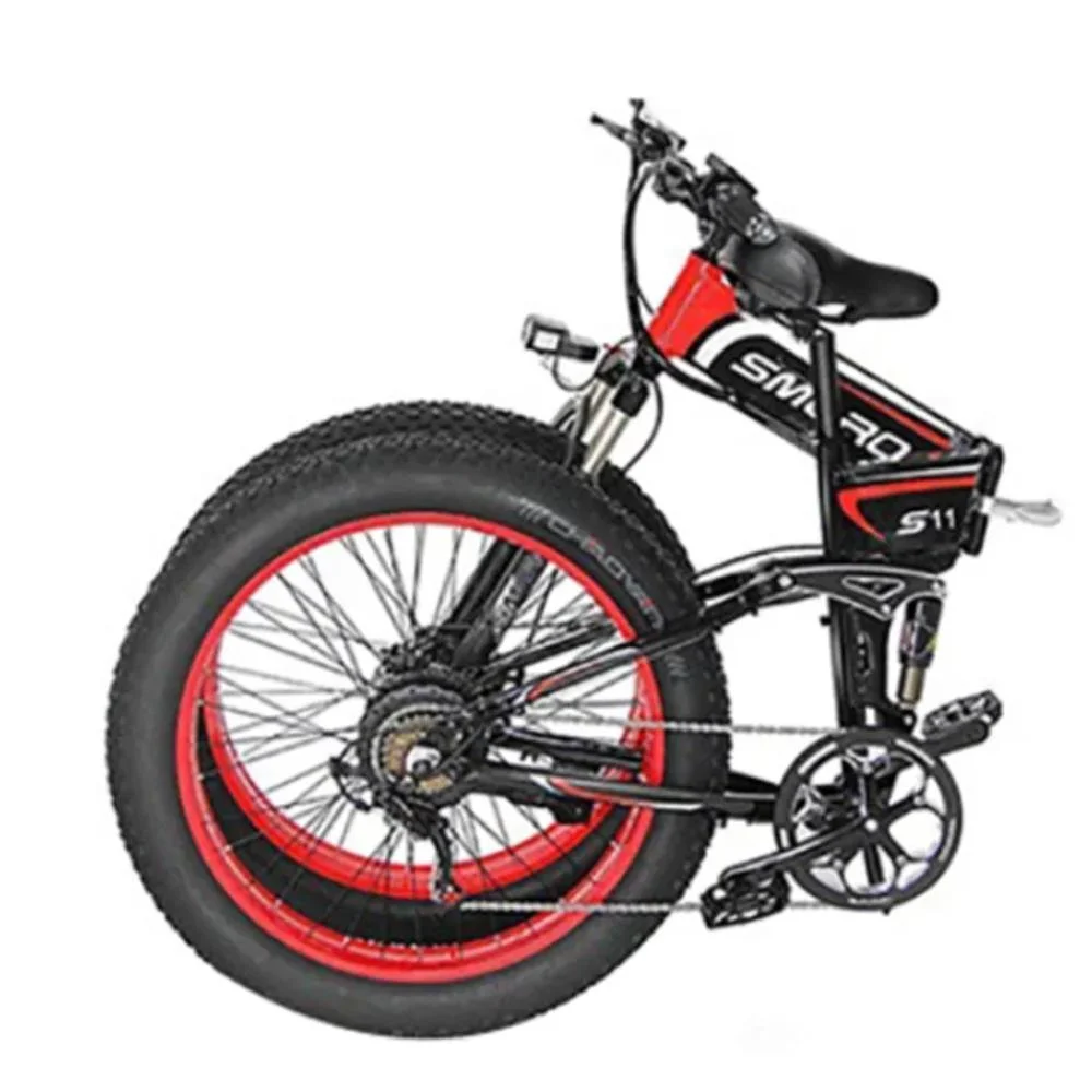 SMLRO S11 Full Suspension Folding Mountain Snow Bike  350W 500W 700W 1000W