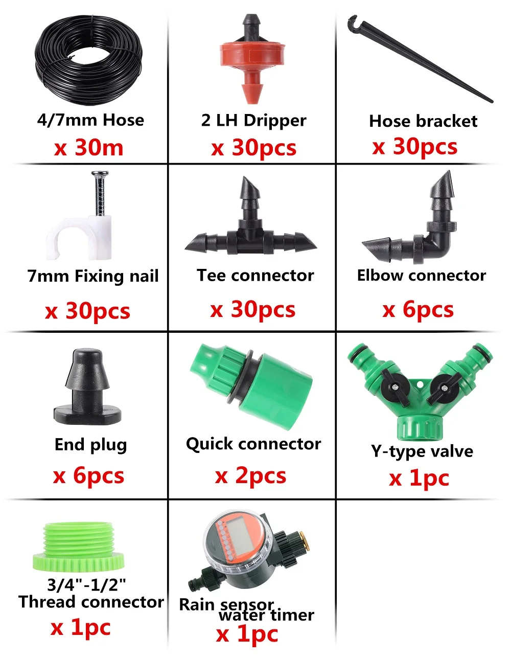 Система автоматического орошения сада умная система капельного с умным таймером и датчиком дождя