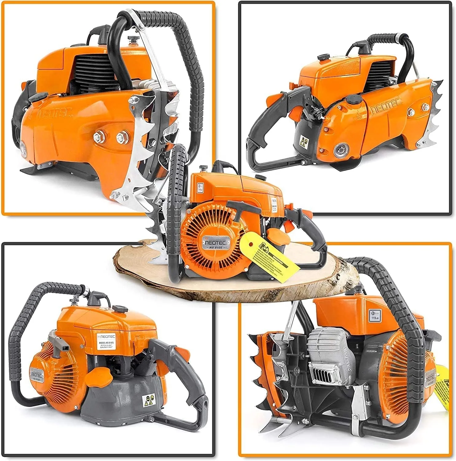 NEOTEC NS8105 105CC Petrol Chainsaw - 6.5 HP German Made