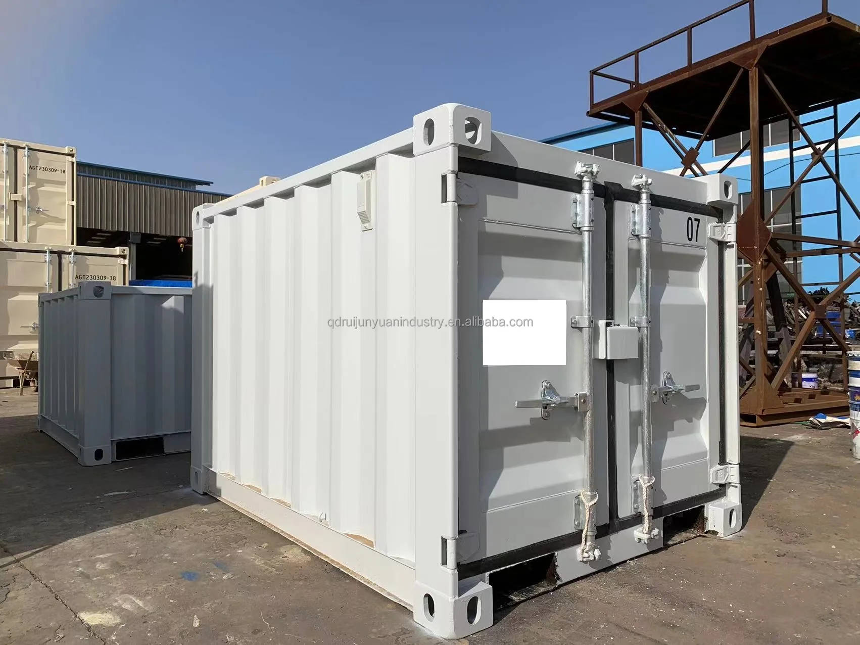 Container Alibaba 10ft 9ft 8ft 7ft Mini Container Cargo Storage and Transit Dry Container ...