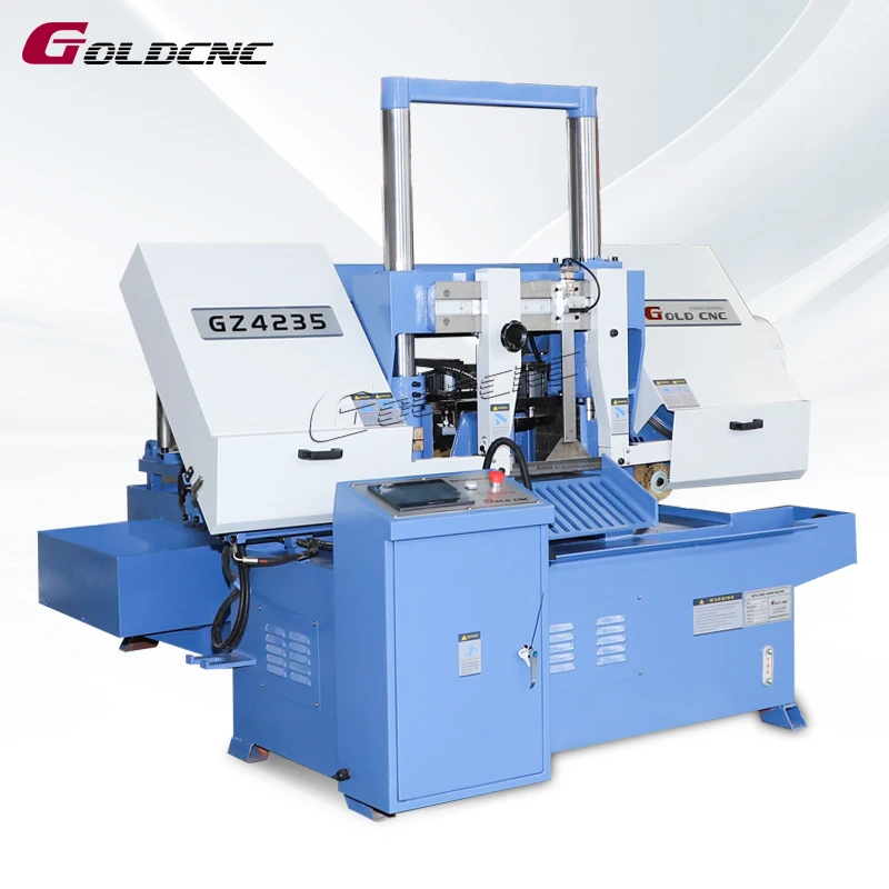 GOLDCNC High Productivity Automatic Bandsaw Machine GZ4235 Metal Cutting Band Saw for Metal Cutting