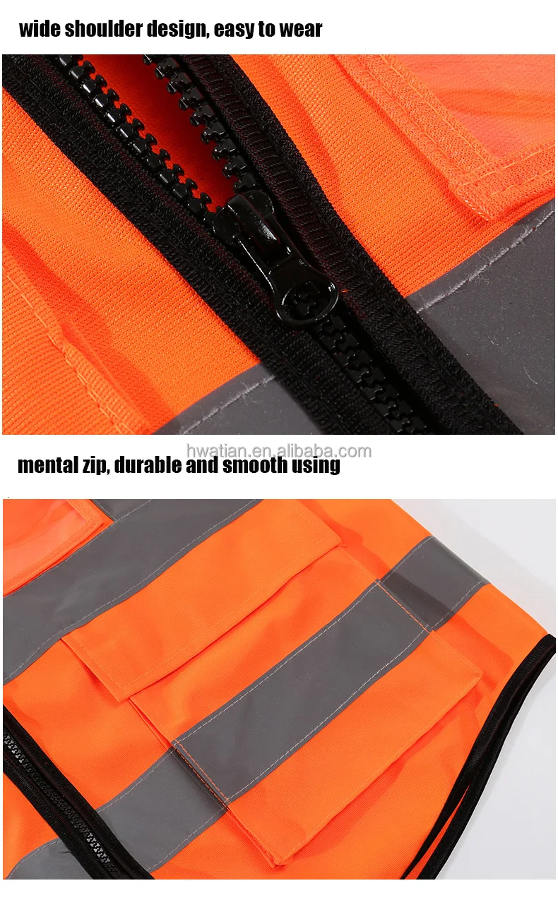 Construction Working Hot Selling Reflective Safety Vest with Big Protects and High Reflective Tape