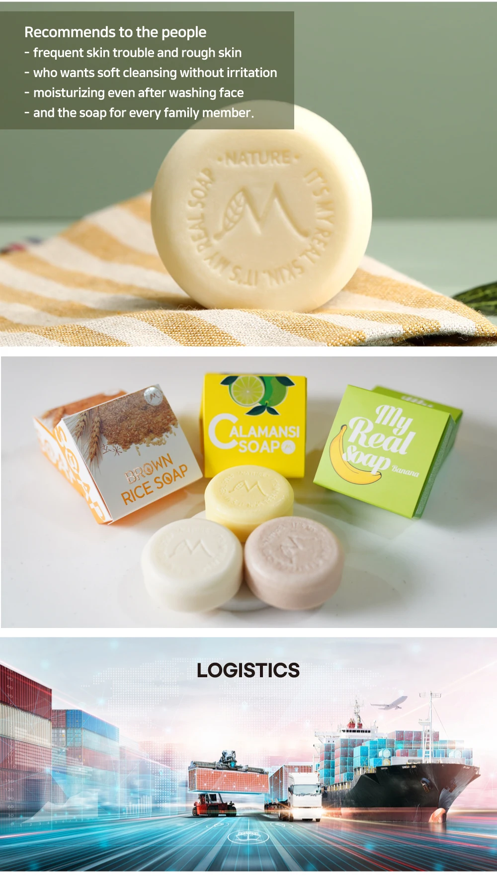 My Real Skin Calamansi Soap Body Bar Face Soap Cleansing Bar Hand Wash