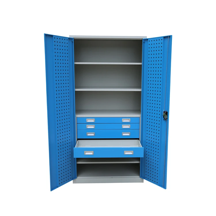 Blue Tool Cabinet Factory Wholesale Tools Set Storage Container Garage Steel Workzone Cabinet Heavy Duty Tool Cabinet