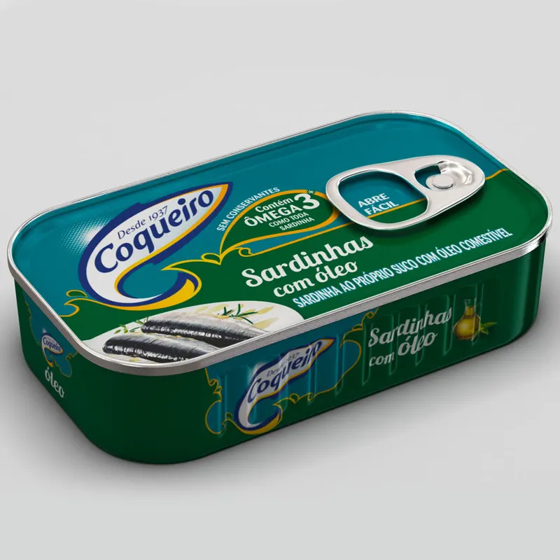 Консервированные морепродукты консервированные сардины в растительном масле Оловянная рыба 125