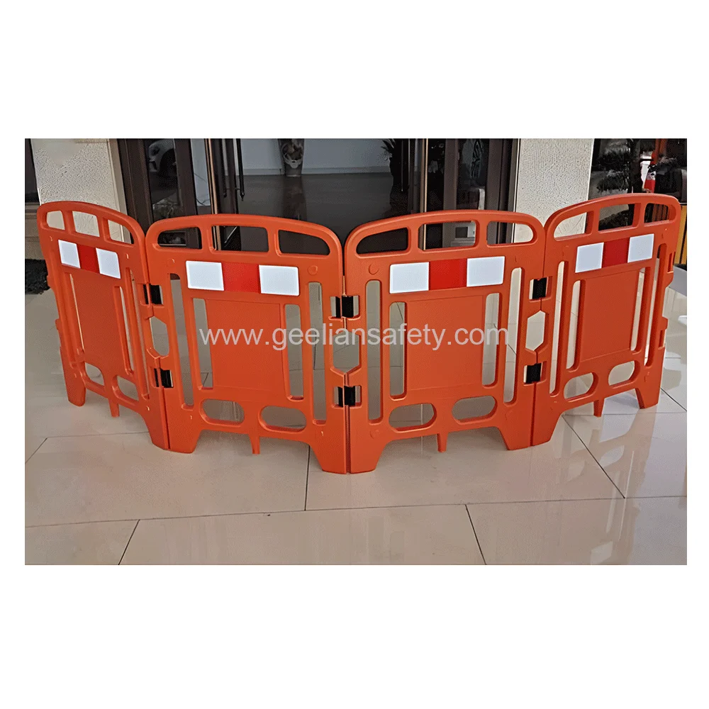 Polyethylene Plastic Road Wheeled Work Manhole Gate Barrier Lightweight