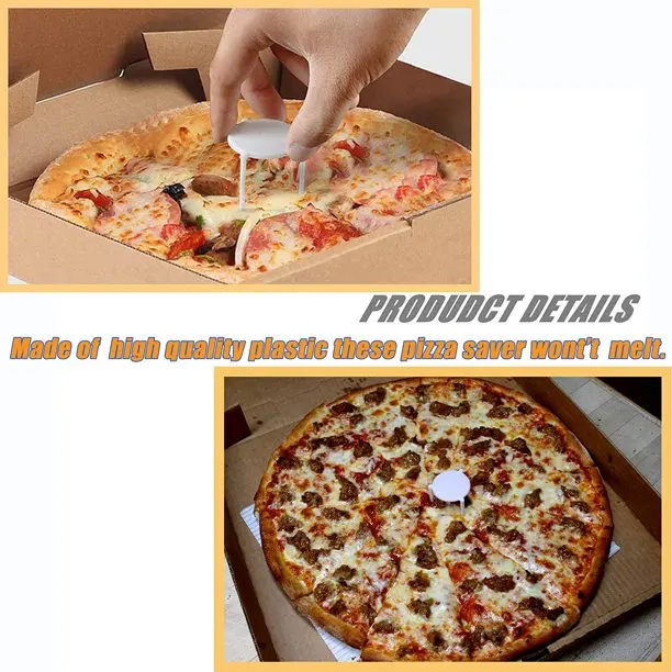 1.5 Inch Convenient Disposable White Plastic Tripod Pizza Stands Savers Pizza Saver For Fast