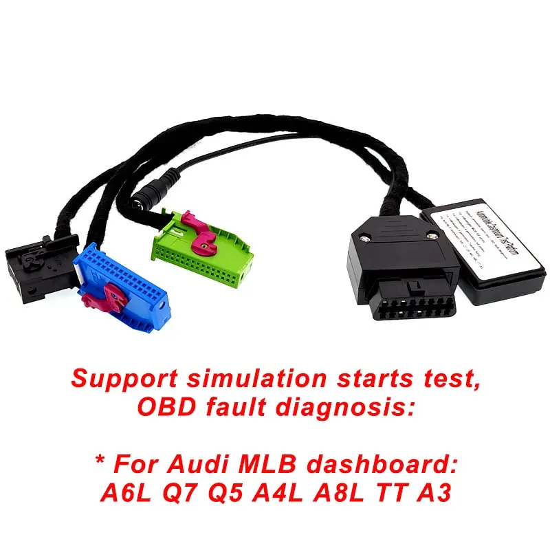 Car MQB MLB Cluster Test Platform Dashboard Cable Kit for VAG for V-W MQB Series for A6 A8 A4 Q7 Q5 MLB Car Power on Instrument
