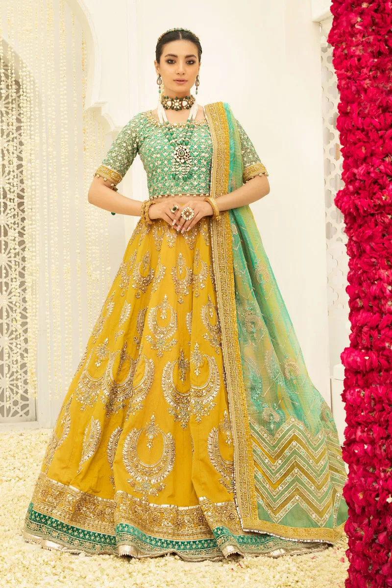 open lace back dress Pakistani Bridal Mehndi Barat Walima Dresses Package  Nameera by Farooq