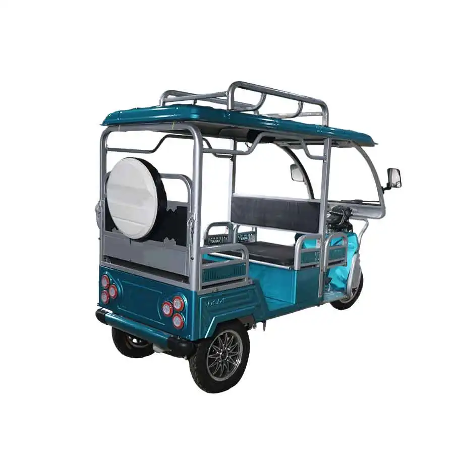 QSD 1200W Electric Rickshaw 48V Open Body Battery-Powered Passenger-Friendly 30-50km/h 90km Range Factory Direct Wholesale Price