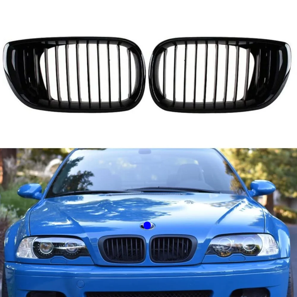 Hot Selling Double Line Kidney Grill For Bmw 3 Series E46 4 Door Sedan ...