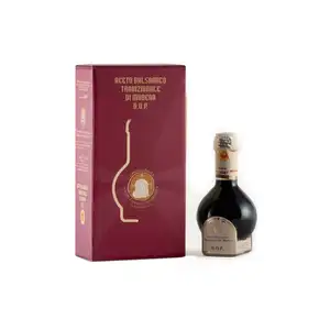 100ml Traditional DOP Aged Balsamic Vinegar of Modena Liquid 12 Bottles Per Box