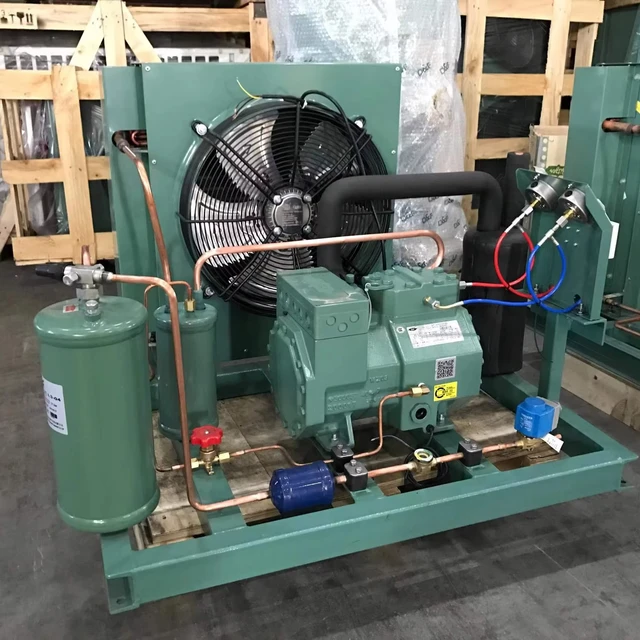 Factory 2hp 3hp 5hp 6hp 10hp Germany Air Cooled Compressor Condensing Unit for Cooling System Refrigeration