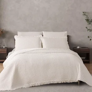 2026 Bedspread Set Manufacturers Cheap Online Selling Directly with Lace