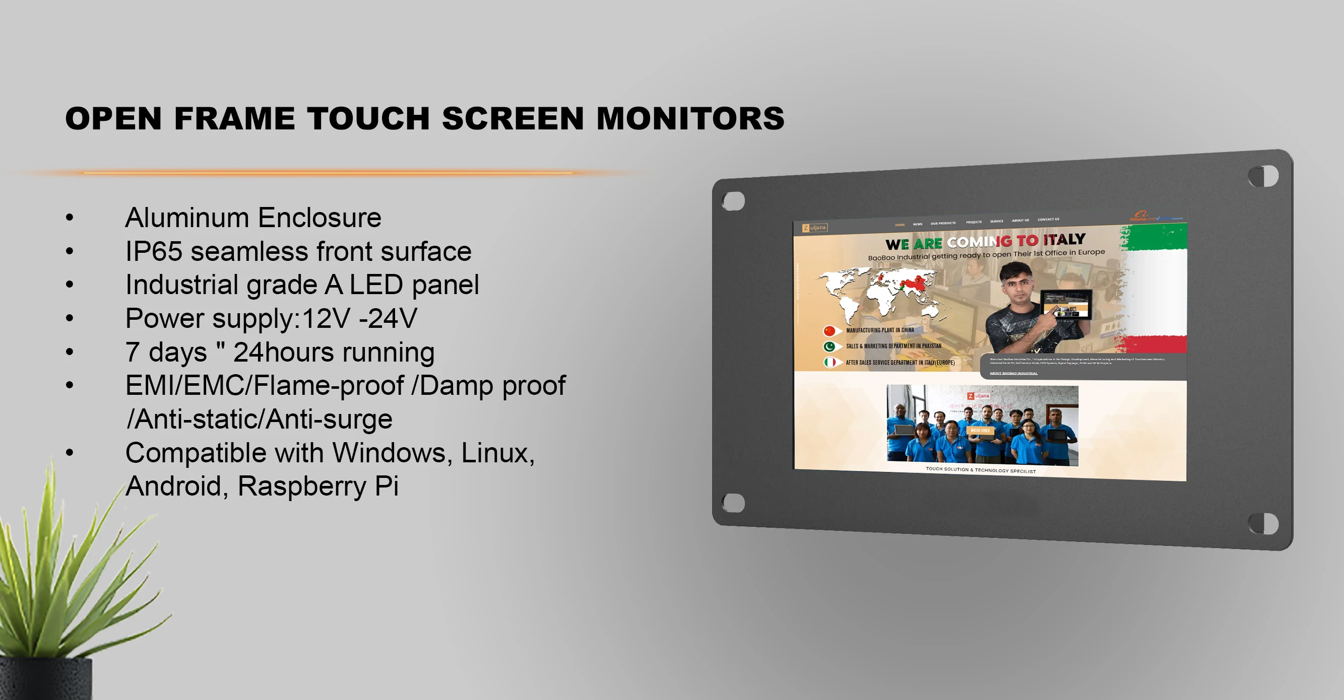 do touch screen monitors work with windows 7 manufacturer