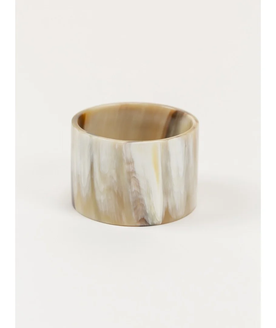 Bracelet Ethnique Vintage En Corne De Vache Naturelle - Style Hippie Chic