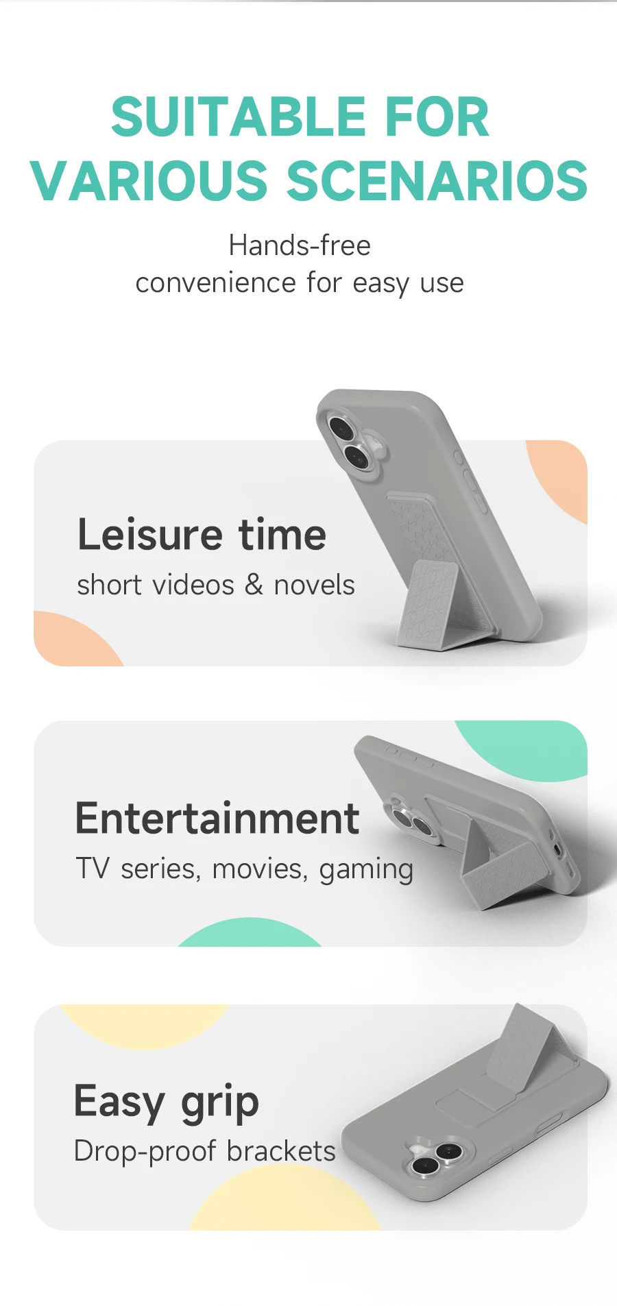 product liquid silicone mobile phone casse protective phone cove with  kickstand shockproof soft anti scratch for iphone 17 16 pro max-9