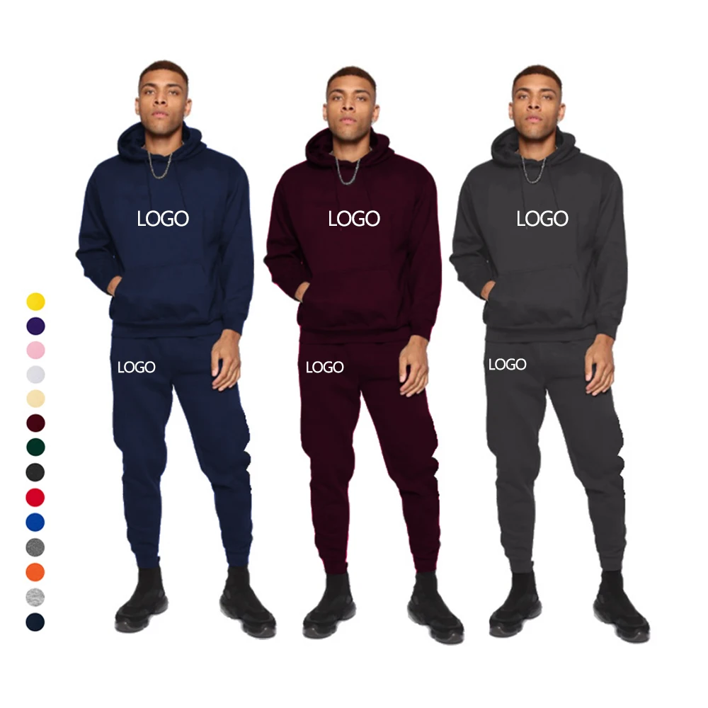 Wholesale Custom Sweatsuits Unisex Sets Joggers Pants Two Piece Pants