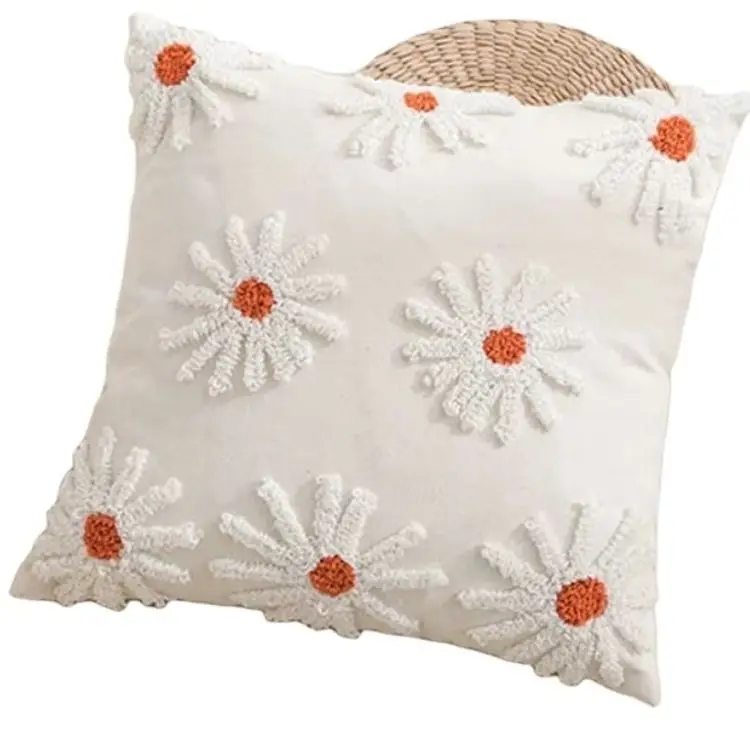Top Quality Cotton Cushion Covers For Sofas Beds Printed Bright Patterns Decorative Pillows Modern Traditional Style Home Decor_voghion.com