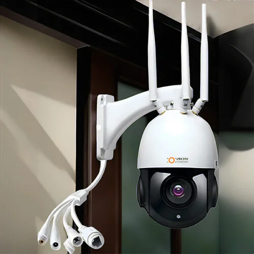 Telecamera WiFi Esterna Jennov 2K PTZ 360° | Visione Notturna Colori E Tracciamento Automatico