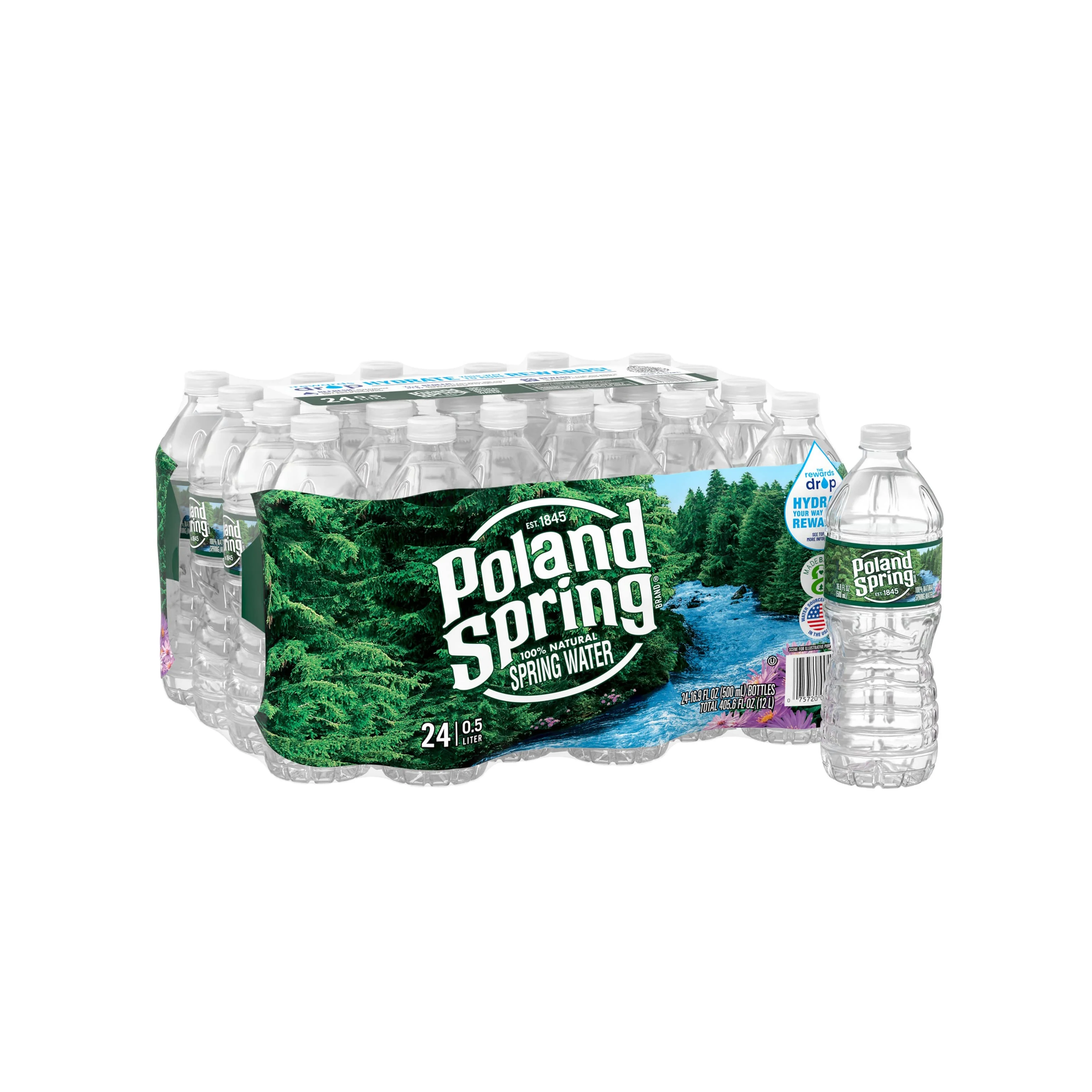 Poland Spring 100 Natural Spring Water 8oz Bottle (pack Of 15 Total Of 120 Fl Oz) Buy Poland