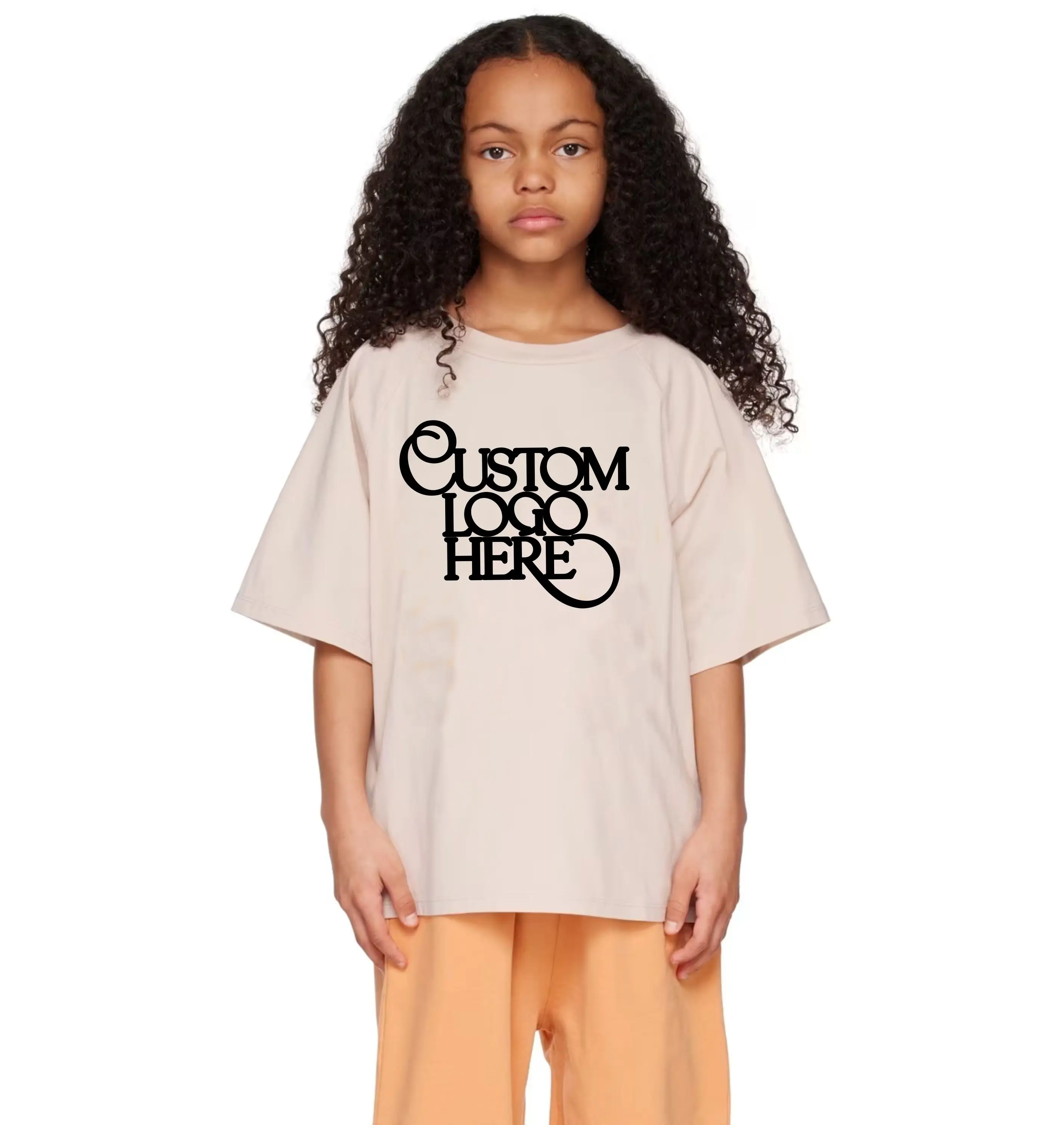 Kids Oversized t-shirt with own design running clothes cotton